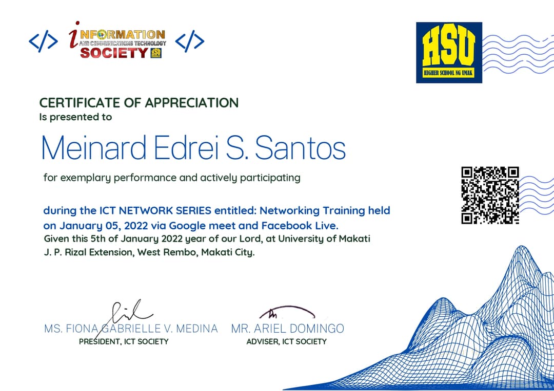 Certificate photo